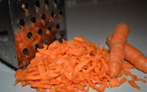 Grater and Grated Carrots